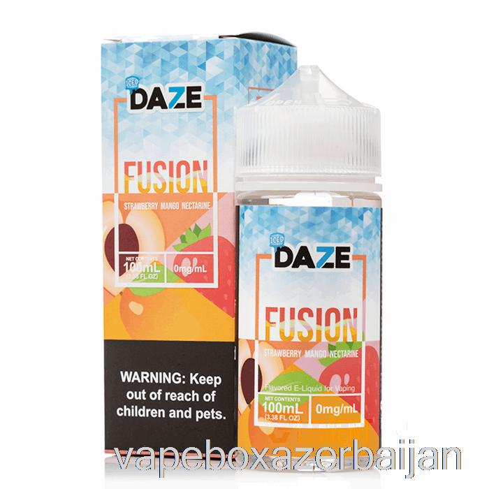 Vape Smoke ICED Strawberry Mango Nectarine - 7 Daze Fusion - 100mL 6mg
